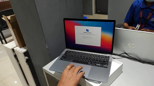 Unboxing And Setup Of Macbook Air Powered By M1 Chip 256GB SSD And 8GB RAM. Multi Tasking Machine .