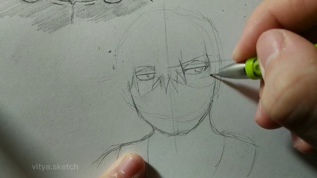 Как нарисовать Какаши из Аниме Наруто.Kakashi sketch смотреть онлайн