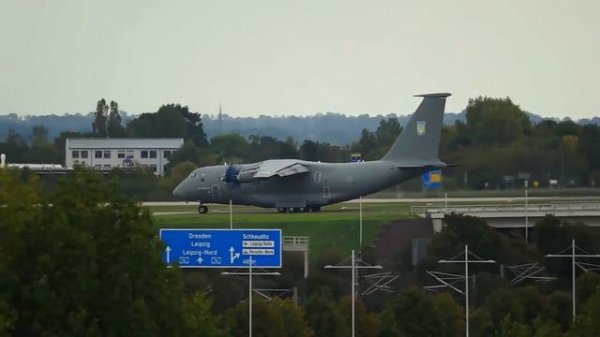 Revolutionary Airplane Propeller in Action Extreme Engineering Antonov An 70 Plane Taking off