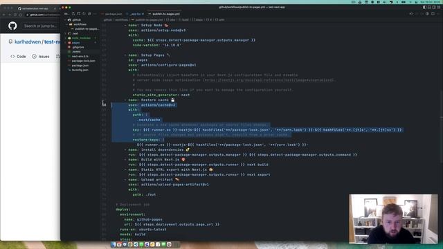 Deploying Your Next.js App to GitHub Pages using GitHub Actions (CI/CD) смотреть онлайн