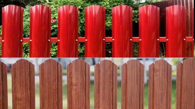 забор из штакет металлический смотреть онлайн