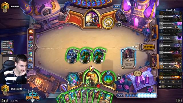 Hearthstone: Quest Warlock Renounce Darkness It Super Fun | Saviors of Uldum New Decks смотреть онлайн