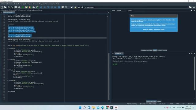 Deteccion de Color (BGR a HSV) смотреть онлайн