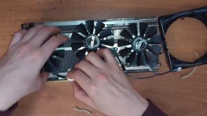 Asus Strix GTX 1080 Замена кулеров