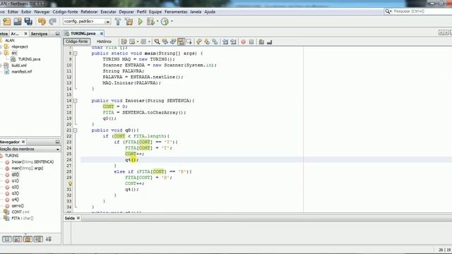 Máquina de Turing - JAVA смотреть онлайн