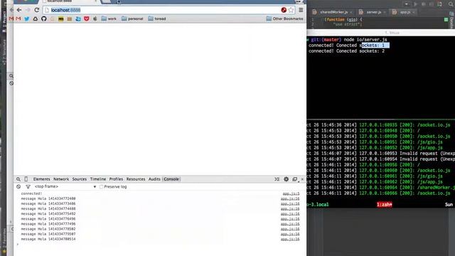 Enclosing socket.io Websocket server inside a HTML5 SharedWorker смотреть онлайн