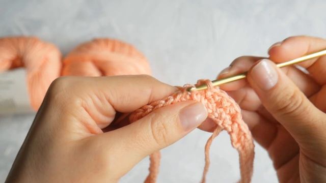 Простая резинка крючком. Вязание крючком для начинающих смотреть онлайн