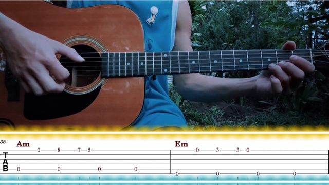 Somewhere Only We Know - Keane | Rhianne | BASIC  Acoustic Fingerstyle Guitar Tabs, Chords, Tutoria