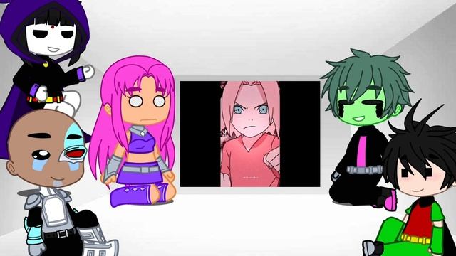 Teen Titans Go react to Starfire as Sakura // TTG & Naruto// Minixtic смотреть онлайн