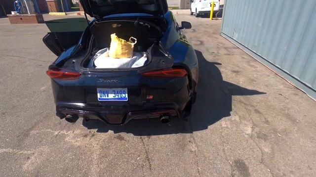 2021 Toyota Supra Seibon MB style carbon fiber wing UNBOXING AND INSTALL*two month wait* смотреть онлайн