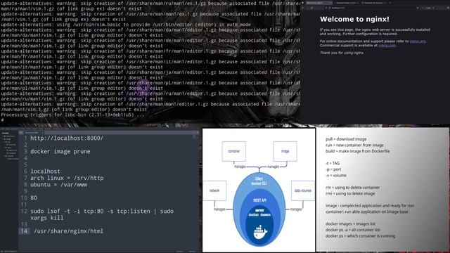 07 - Install vim on nginx .docker tutorial смотреть онлайн