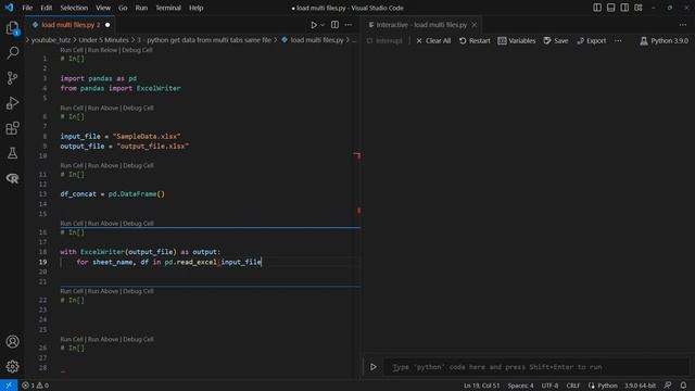 Under 5 Minutes! Use Python Pandas to combine multiple excel sheets/tabs to one Dataframe! смотреть онлайн