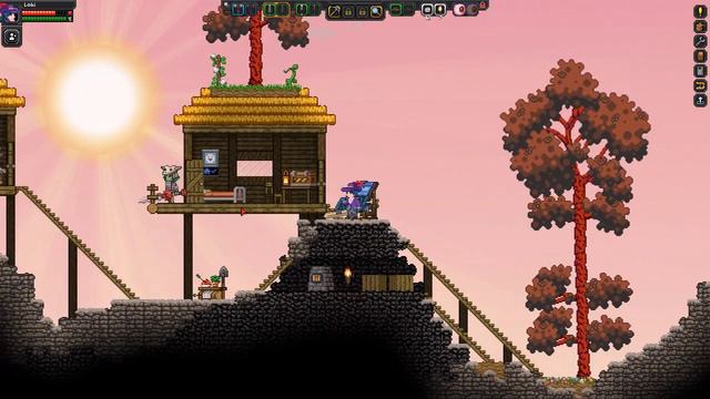 Modded Starbound // Magma Island Village смотреть онлайн