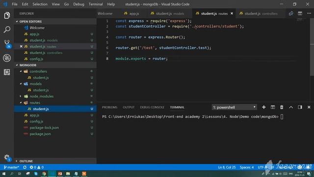Creating simple API with Node + MongoDB смотреть онлайн