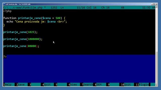 PHP Tutorijali za Početnike - 26 - Default Argumenti Funkcije смотреть онлайн
