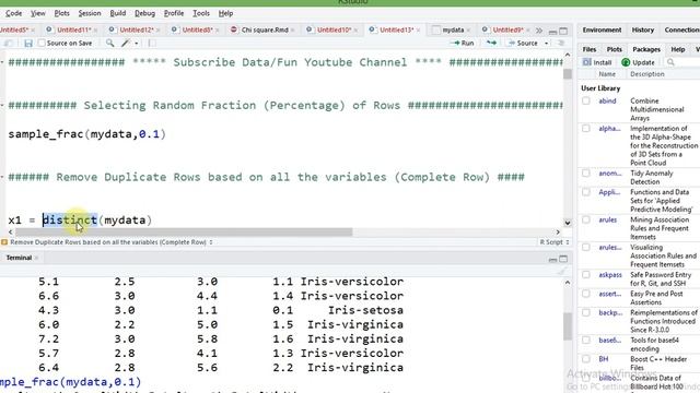 Data Manipulation with R using [dplyr] Package| select remove specific columns| remove duplicate ro смотреть онлайн