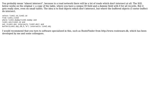 GIS: MapInfo Pro 12.5 SQL to find road network lines that don't intersect (2 Solutions!!) смотреть онлайн