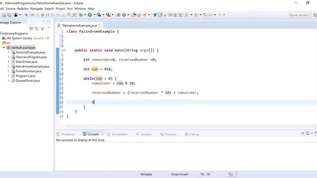 Check Palindrome Number | Java Interview Questions and Answers смотреть онлайн