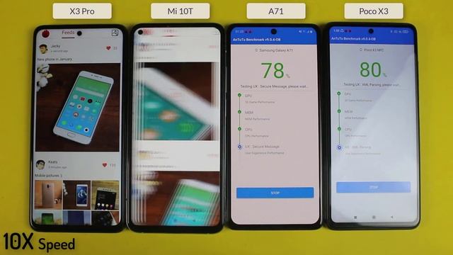 Poco X3 Pro vs Mi 10T vs A71 vs Poco X3 - Antutu Benchmark Score Test? смотреть онлайн