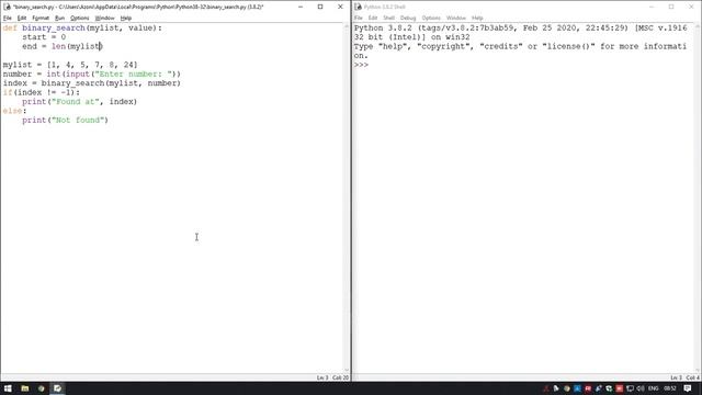 Binary Search Algorithm in Python | Data Structure | Searching Algorithm смотреть онлайн