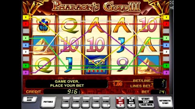 PHARAONS GOLD 3 +RISK GAMES! +BONUS! online free slot SLOTSCOCKTAIL hhs смотреть онлайн
