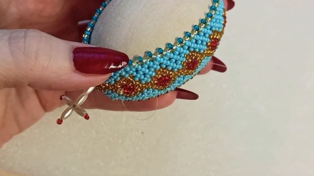 Пасхальное яйцо из бисера мастер-класс. Easter egg made of beads №2 смотреть онлайн