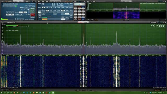 AWR French via Madagascar relay 9515 kHz Shortwave SDRplay RSPdx MLA 30 loop antenna смотреть онлайн