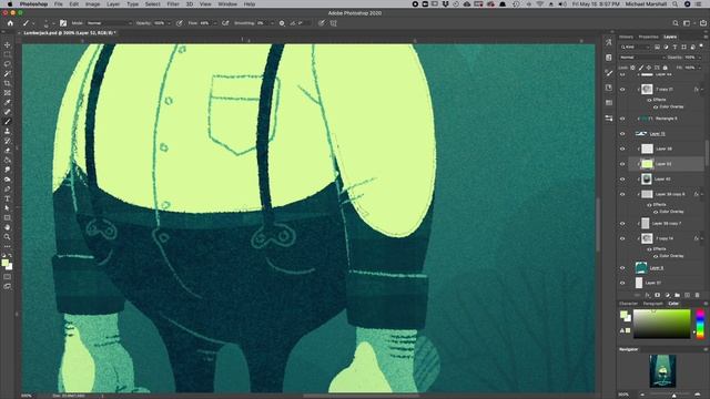 The Lumberjack - Photoshop Digital Illustration Process смотреть онлайн