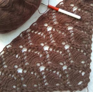 МК  Узор для шали крючком