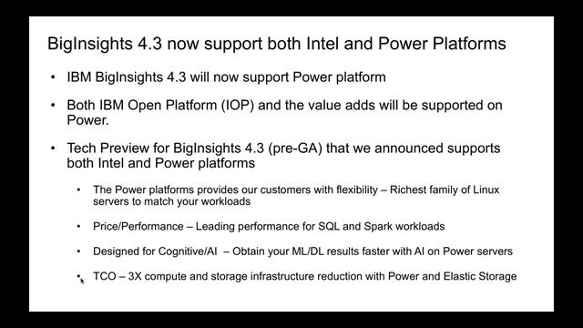 Chat with IBM BigInsights Lab - What is new in Biginsights 4.3 смотреть онлайн