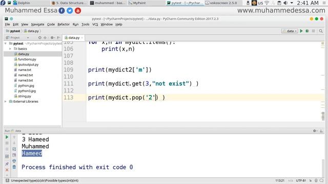 37 Python 3 Data Structures dictionary смотреть онлайн