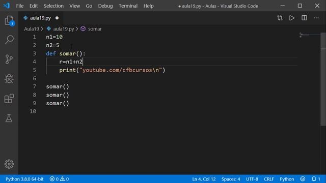 Funções P1 - Curso de Python #19 смотреть онлайн