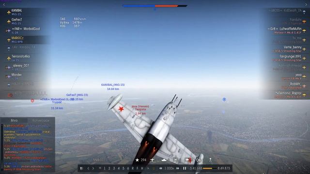 WarThunder Never give up (Mig-9 PB) смотреть онлайн