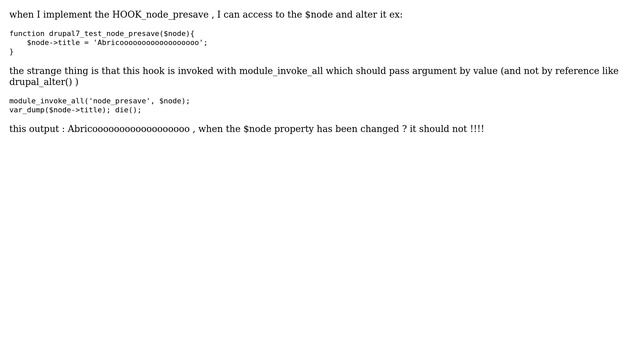 Drupal: module_invoke_all() pass arguments by reference? смотреть онлайн