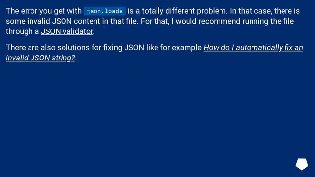 Reading JSON from a file смотреть онлайн