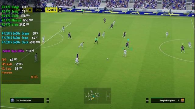 eFootball™ 2023 : RX 470 || Ryzen 5 5600x || Max Settings смотреть онлайн