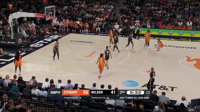 Sabrina Ionescu's 3 STRAIGHT 4 Point Shots In 2023 WNBA All-Star Game For Team Breanna Stewart смотреть онлайн