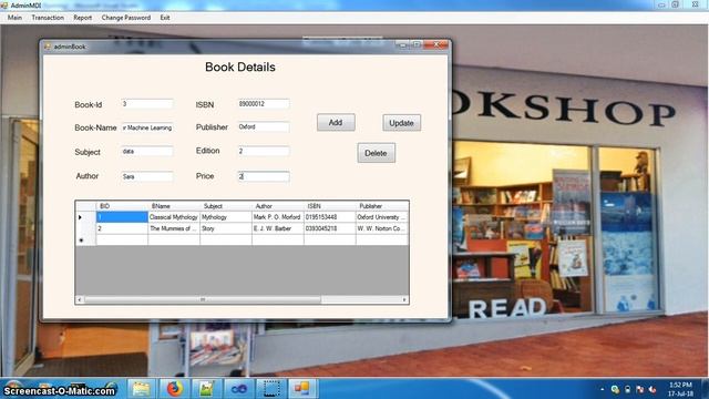 Book Shop Management System VB.Net SQL Server смотреть онлайн