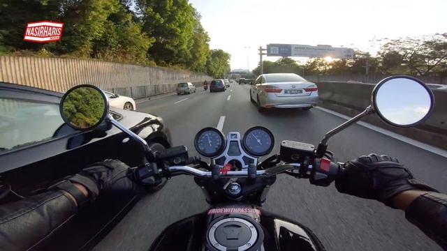 HONDA CB1100RS ONBOARD RAW 4K | Santai Pergi Kerja