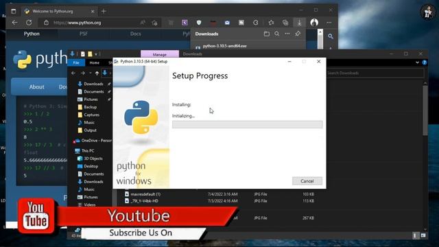How to install Python 3.10.5 on Windows 10 смотреть онлайн
