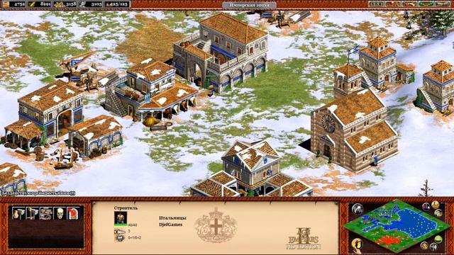 Age of Empires 2, aoe2, Italia vs China Bloody battle, Италия против Китая, кровавый бой смотреть онлайн