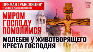 МОЛЕБЕН У ЖИВОТВОРЯЩЕГО КРЕСТА ГОСПОДНЯ В ГОДЕНОВО/ МИРОМ ГОСПОДУ ПОМОЛИМСЯ