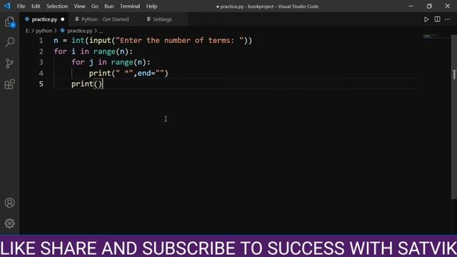 HOLLOW RIGHT TRIANGLE STAR PATTERNS.Python Programming Part 19 смотреть онлайн