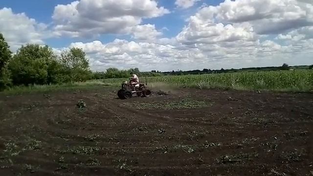 Мини трактор из мотоблока хопер смотреть онлайн