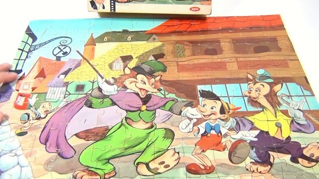 Disney Pinocchio Vintage Jaymar Jigsaw Puzzle - J Worthington Interlocking Picture Puzzle #5064 смотреть онлайн