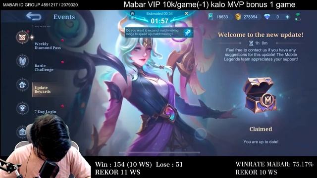 MABAR WINSTREAK SPAM JOY NOLAN & GLOBAL BANE | KiTaro | Mobile Legends смотреть онлайн