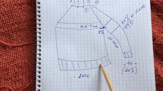 Как Вяжу Водолазку Свитер Спицами Реглан Из пряжи ШвейТорг Анастасия Инструкция смотреть онлайн