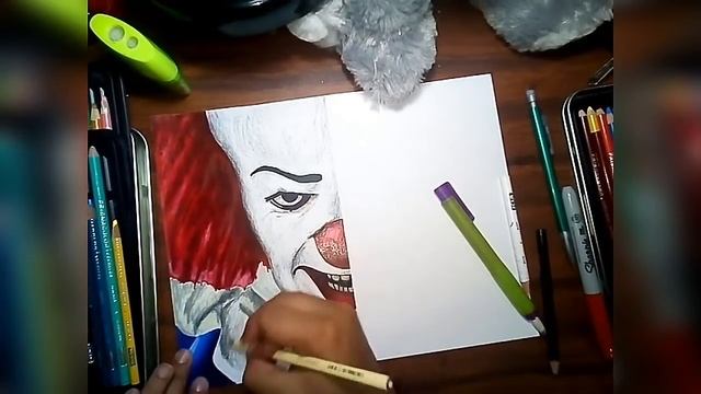Speed Draw Pennywise Clown/1990 vs 2017 смотреть онлайн