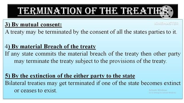 Termination of treaties| Modes of treaty termination| Public International Law| Lec 9| OnlyLaw смотреть онлайн