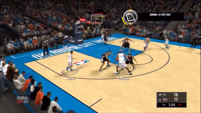 NBA 2K16 PS3 My Career Gameplay Ep.2 - NBA Debut vs Spurs смотреть онлайн